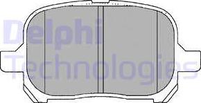 Delphi LP1144 - Тормозные колодки, дисковые, комплект autodnr.net