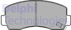 Delphi LP1148 - Гальмівні колодки, дискові гальма autocars.com.ua