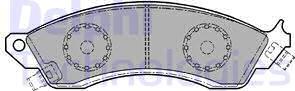 Delphi LP1154 - Гальмівні колодки, дискові гальма autocars.com.ua