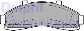 Delphi LP1175 - Тормозные колодки, дисковые, комплект avtokuzovplus.com.ua