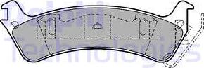 Delphi LP1179 - Тормозные колодки, дисковые, комплект avtokuzovplus.com.ua