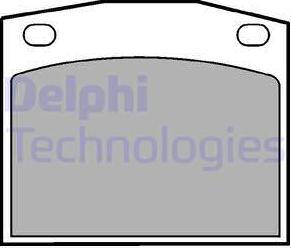 Delphi LP118 - Тормозные колодки, дисковые, комплект avtokuzovplus.com.ua