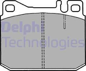 Delphi LP1208 - Тормозные колодки, дисковые, комплект autodnr.net