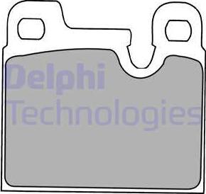 Delphi LP1230 - Гальмівні колодки, дискові гальма autocars.com.ua
