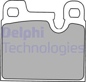 Delphi LP1230 - Тормозные колодки, дисковые, комплект avtokuzovplus.com.ua