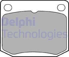 Delphi LP131 - Гальмівні колодки, дискові гальма autocars.com.ua