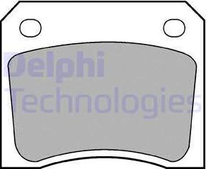 Delphi LP133 - Тормозные колодки, дисковые, комплект avtokuzovplus.com.ua