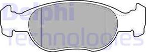 Delphi LP1385 - Гальмівні колодки, дискові гальма autocars.com.ua