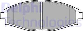 Delphi LP1390 - Тормозные колодки, дисковые, комплект autodnr.net
