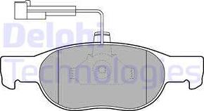 Delphi LP1397 - Тормозные колодки, дисковые, комплект avtokuzovplus.com.ua