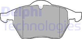 Delphi LP1407 - Тормозные колодки, дисковые, комплект autodnr.net