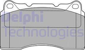 Delphi LP1422 - Гальмівні колодки, дискові гальма autocars.com.ua