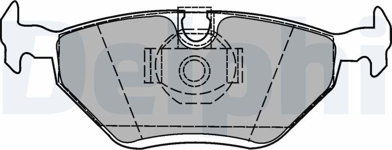 Delphi LP1423-17B1 - Тормозные колодки, дисковые, комплект autodnr.net