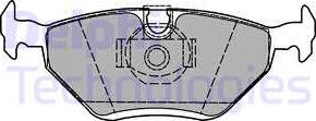 Delphi LP1423 - Гальмівні колодки, дискові гальма autocars.com.ua