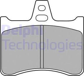 Delphi LP1426 - Тормозные колодки, дисковые, комплект avtokuzovplus.com.ua