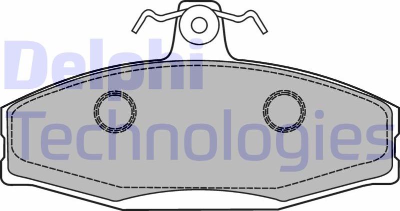 Delphi LP1429 - Гальмівні колодки, дискові гальма autocars.com.ua