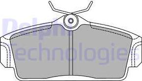 Delphi LP1435 - Тормозные колодки, дисковые, комплект avtokuzovplus.com.ua