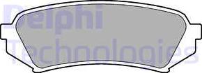 Delphi LP1438 - Гальмівні колодки, дискові гальма autocars.com.ua