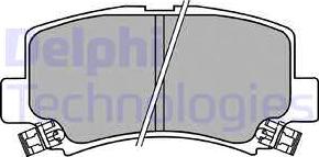 Delphi LP1439-18B1 - Тормозные колодки, дисковые, комплект autodnr.net