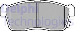 Delphi LP1442 - Гальмівні колодки, дискові гальма autocars.com.ua