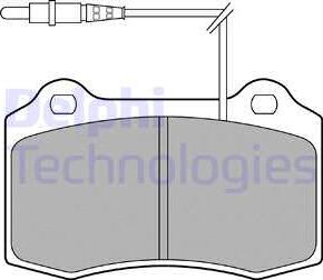 Delphi LP1457 - Тормозные колодки, дисковые, комплект avtokuzovplus.com.ua