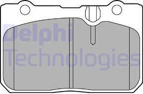 Delphi LP1460 - Тормозные колодки, дисковые, комплект avtokuzovplus.com.ua