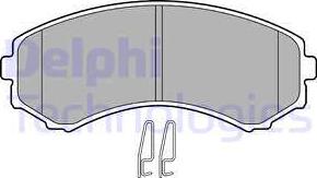 Delphi LP1462 - Тормозные колодки, дисковые, комплект autodnr.net