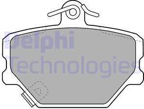Delphi LP1465 - Тормозные колодки, дисковые, комплект autodnr.net
