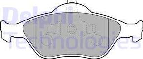 Delphi LP1469 - Гальмівні колодки, дискові гальма autocars.com.ua