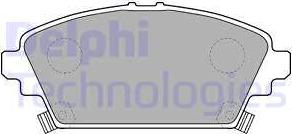 Delphi LP1503 - Гальмівні колодки, дискові гальма autocars.com.ua