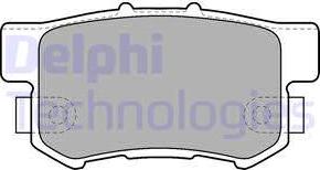 Delphi LP1507 - Гальмівні колодки, дискові гальма autocars.com.ua