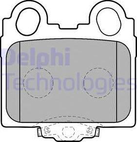 Delphi LP1510 - Тормозные колодки, дисковые, комплект avtokuzovplus.com.ua