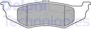 Delphi LP1515-18B1 - Тормозные колодки, дисковые, комплект autodnr.net