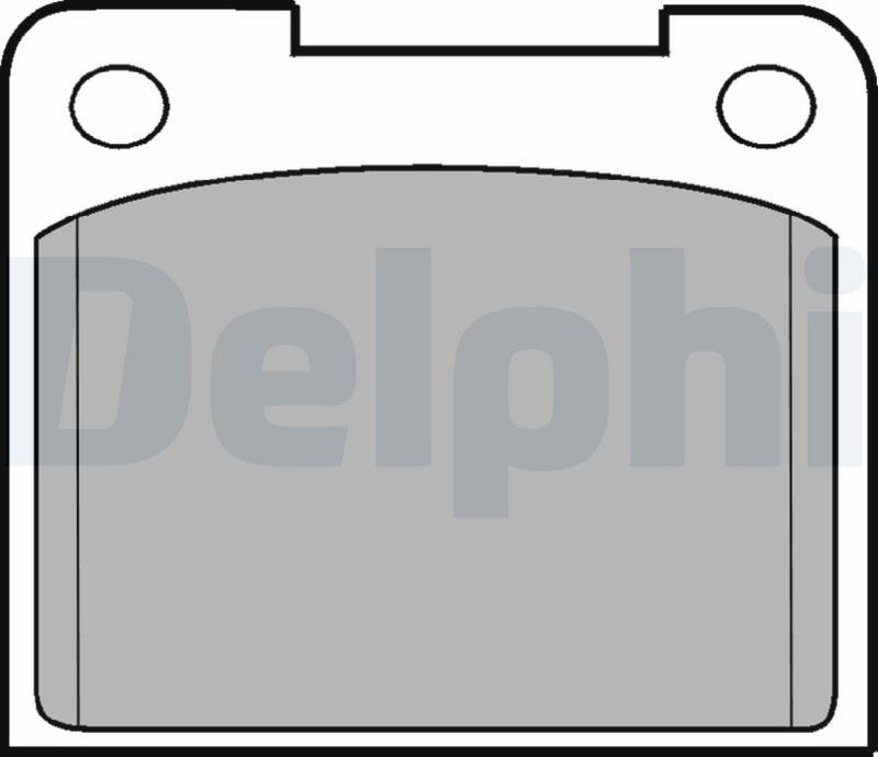 Delphi LP15-17B1 - Тормозные колодки, дисковые, комплект autodnr.net