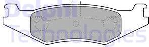 Delphi LP1520 - Тормозные колодки, дисковые, комплект autodnr.net