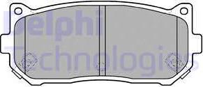 Delphi LP1528 - Тормозные колодки, дисковые, комплект autodnr.net