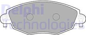 Delphi LP1533-18B1 - Тормозные колодки, дисковые, комплект avtokuzovplus.com.ua