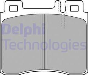 Delphi LP1538 - Гальмівні колодки, дискові гальма autocars.com.ua