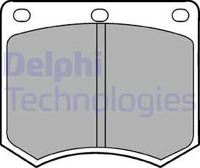 Delphi LP154 - Тормозные колодки, дисковые, комплект avtokuzovplus.com.ua