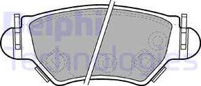 Delphi LP1553 - Гальмівні колодки, дискові гальма autocars.com.ua