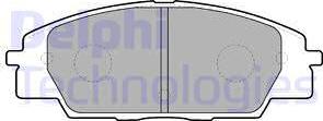 Delphi LP1559 - Гальмівні колодки, дискові гальма autocars.com.ua