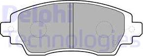 Delphi LP1560 - Тормозные колодки, дисковые, комплект autodnr.net