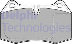 Delphi LP1584-18B1 - Тормозные колодки, дисковые, комплект autodnr.net