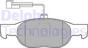 Delphi LP1585 - Тормозные колодки, дисковые, комплект autodnr.net