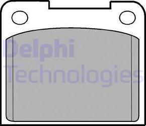 Delphi LP15 - Тормозные колодки, дисковые, комплект autodnr.net