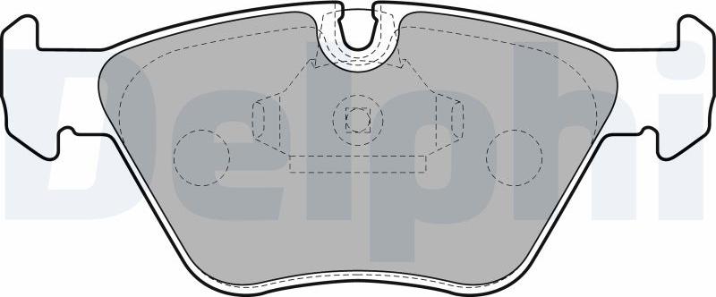 Delphi LP1608-17B1 - Тормозные колодки, дисковые, комплект autodnr.net