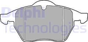 Delphi LP1613 - Гальмівні колодки, дискові гальма autocars.com.ua