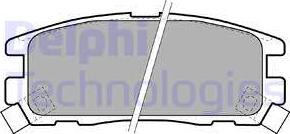 Delphi LP1622 - Тормозные колодки, дисковые, комплект autodnr.net