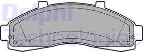 Delphi LP1625 - Гальмівні колодки, дискові гальма autocars.com.ua