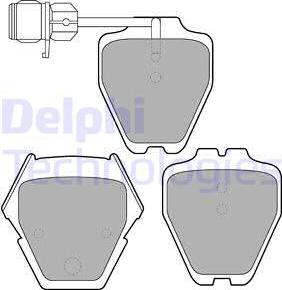 Delphi LP1633 - Гальмівні колодки, дискові гальма autocars.com.ua